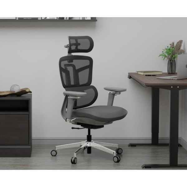 Фото - Крісло офісне Mealux S4 Air Fabric Grey (HF-S4 F/G)